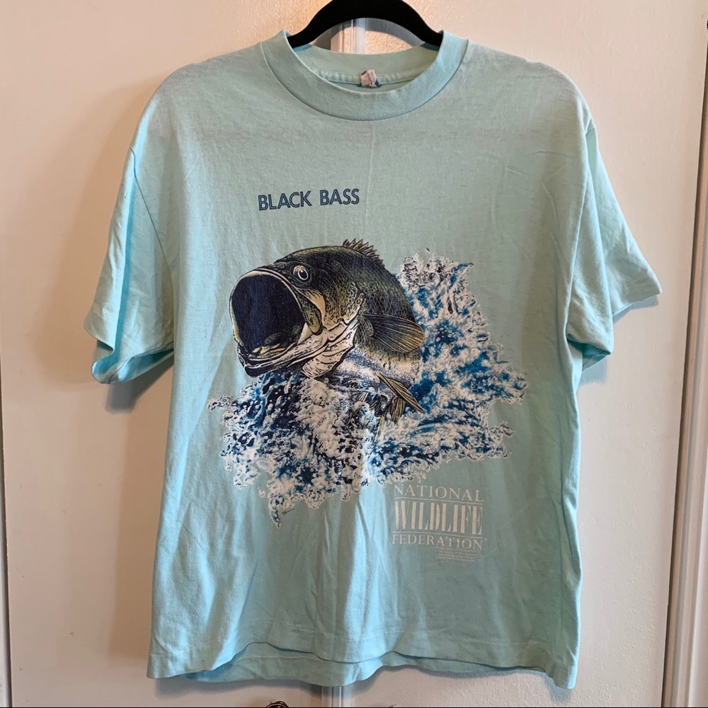 Vintage Black Bass Tee